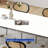 Stainless steel minimalist rectangular table-1909567880