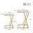 Mercer41 C-Shape Side End Table Set of 2