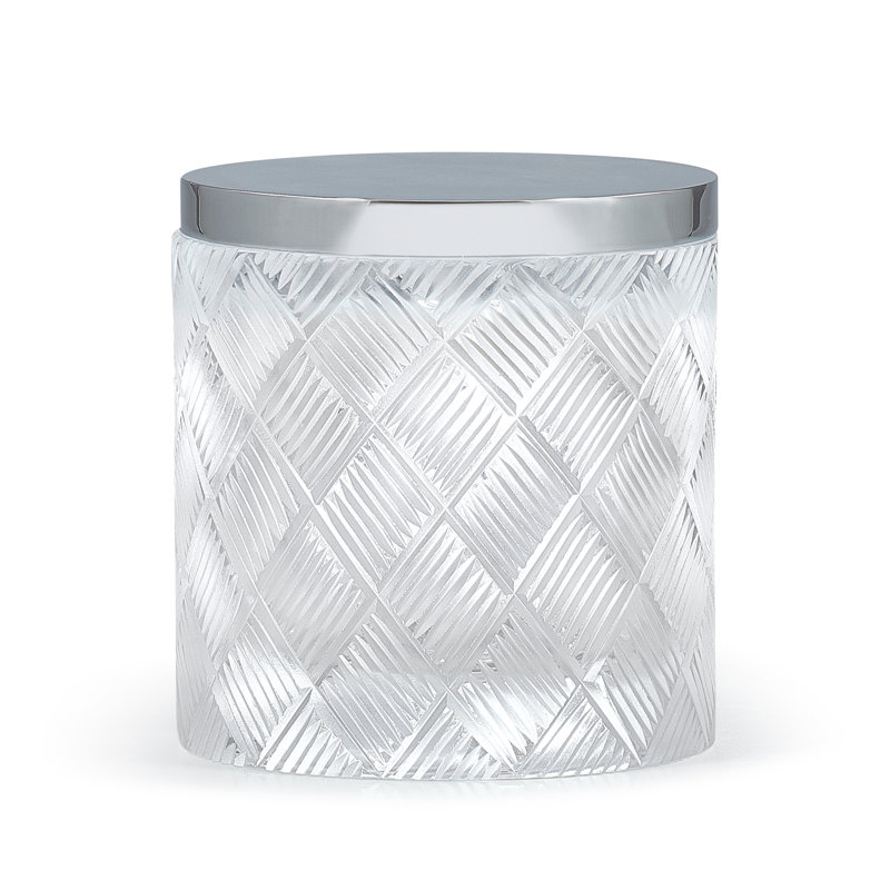 Contenant de rangement en panier, Chrome poli