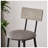 Grey 3-Piece Bar Table Set with 2 PU Upholstered Stools and Backrests