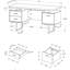 Bureau d'ordinateur à configuration à gauche ou à droite avec tiroirs de rangement pour le bureau personnel Jazarian-21279641-39211112-110922865
