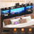 Queen Size Wood Headboard Only – Black, Modern Design With Storage, LED Light, Power Outlets, And USB Ports, Sturdy And Stable