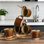 Ensemble de 6 tasses à café en céramique, 12 tasses texturées modernes pour café, café au lait, cappuccino et thé, allant au lave-vaisselle et au micro-ondes