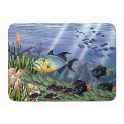 Tapis pour salle de bain en mousse à mémoire de forme undersea imaginaire 10
