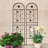 2 Pack Metal Garden Trellis Rustproof Trellis-1074046453