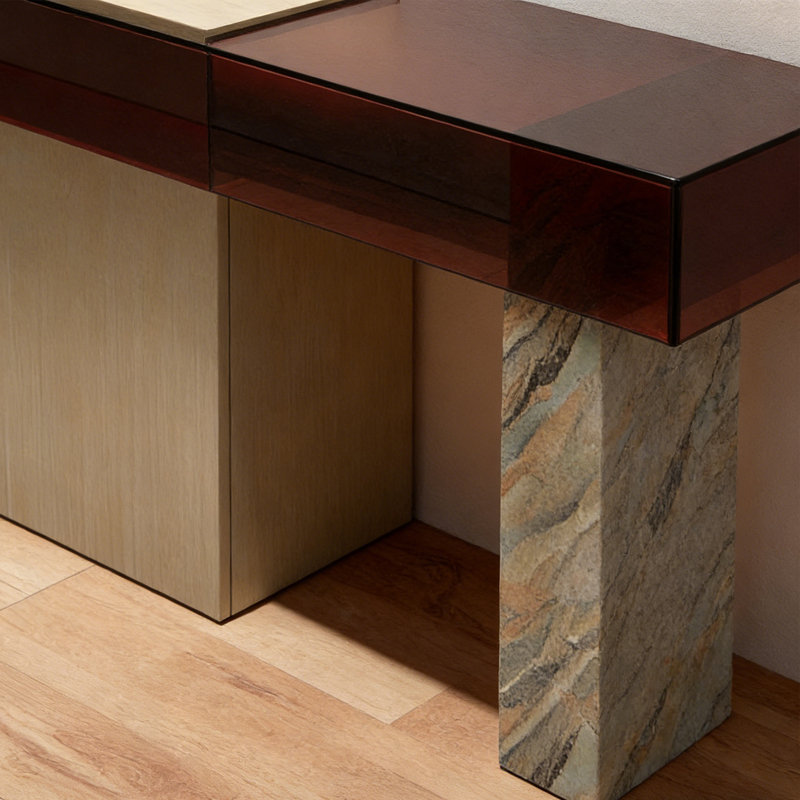 Console Modern Modern, H 31,5 po x l 70,87 po x P 13,78 po