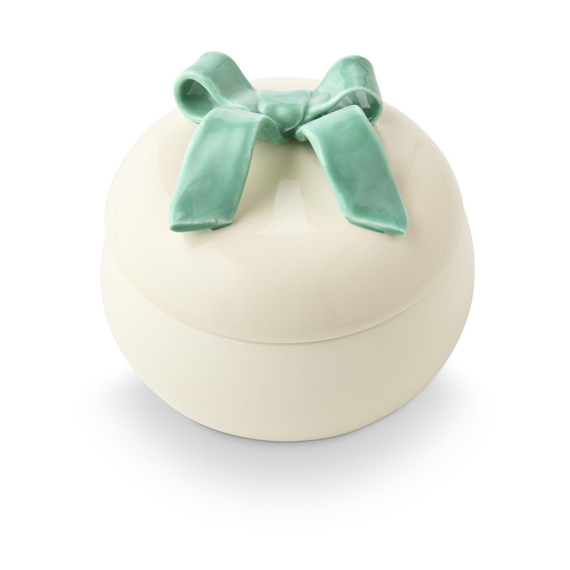 Citrus Crush Bow Ceramic, White