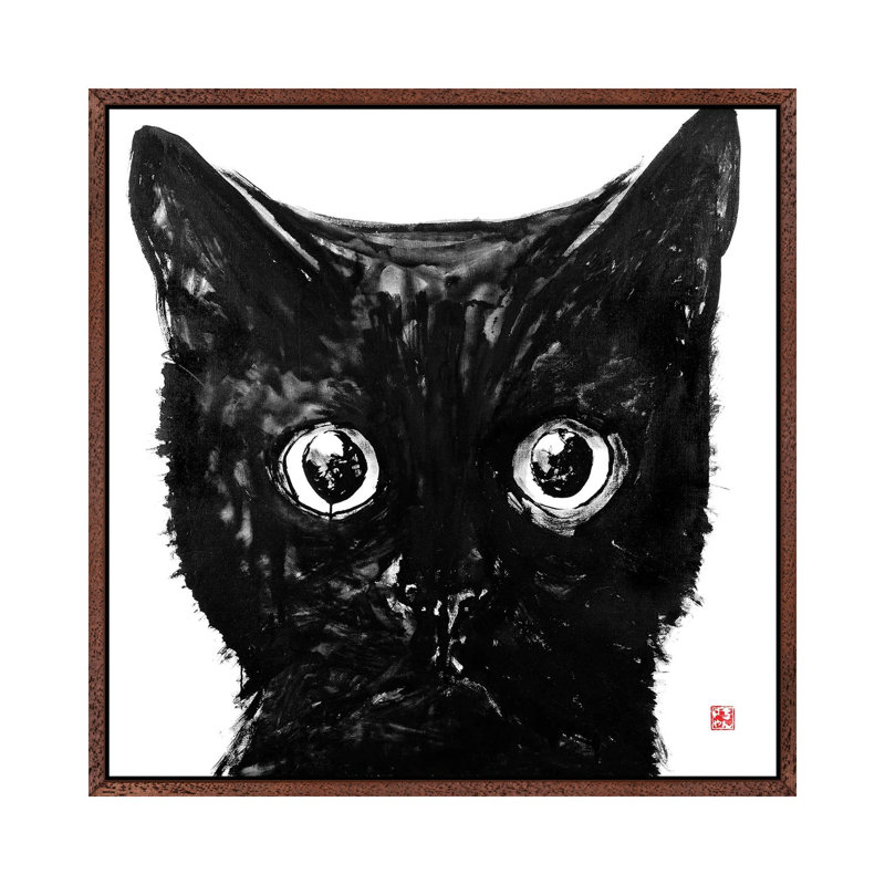 Stunned by Péchane - Print on Canvas, Classic Brown Wood Framed, 93.98 cm H x 93.98 cm W