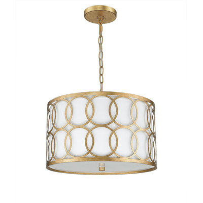 Luminaire suspendu tambour 3 lumières