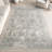 Almirka Medallion Runner Rug for Living Room Bedroom Dining Room Entryway Hallway Kitchen, Ivory/Grey-974537675