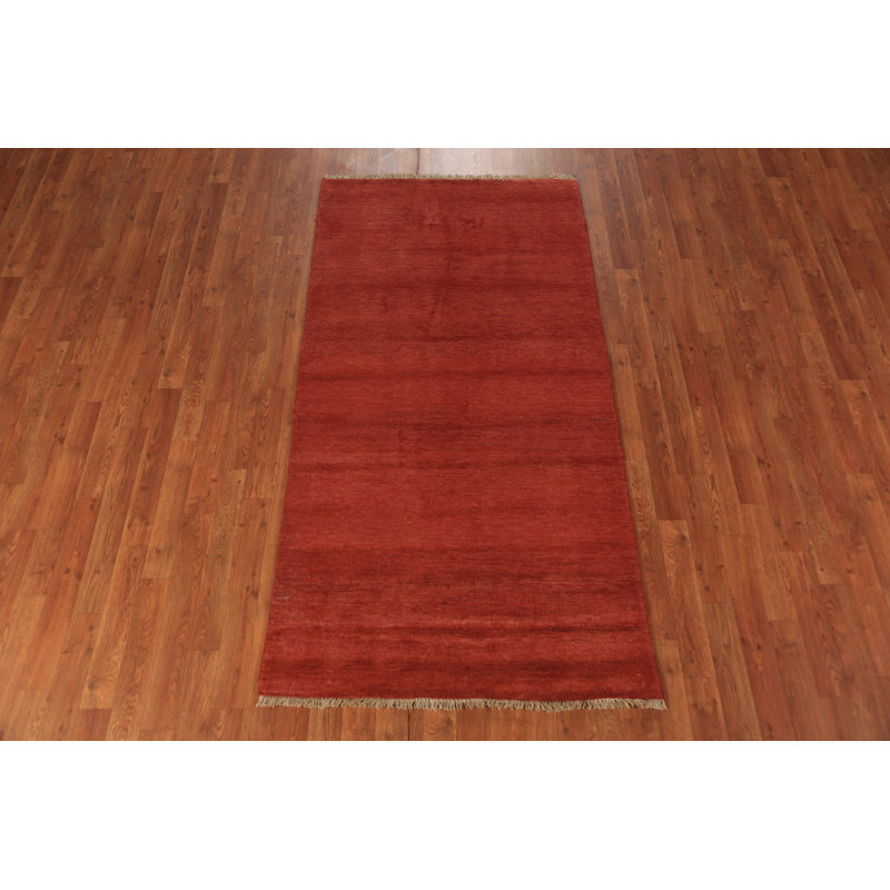 Striped Wool Gabbeh Oriental Rug 3x6
