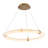 Clique 1 - Light Aged Brass LED Pendant With Alabaster Shade