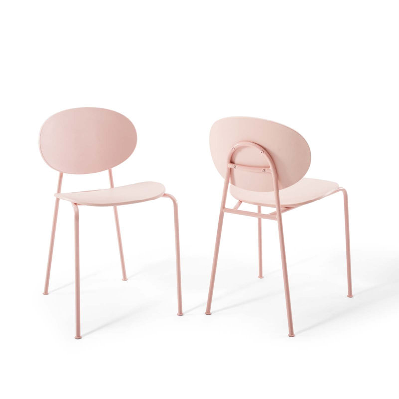 Palette Dining Side Chair by Modway, Pink