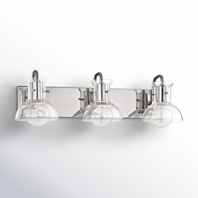 Luke 3 Light Transparent Vanity Light