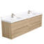 Meuble-lavabo mural avec lavabo et tiroirs-705598950