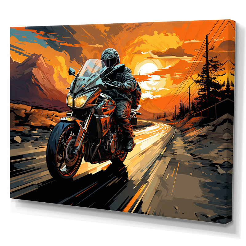Impression sur toile Expressionist, Toile tendue, H 24 po x l 32 po x P 1 po