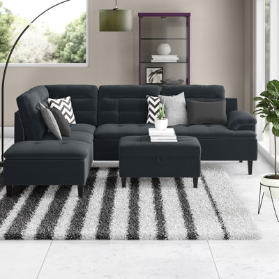 Geter Upholstered L-Shaped Sectional Left Hand Facing
