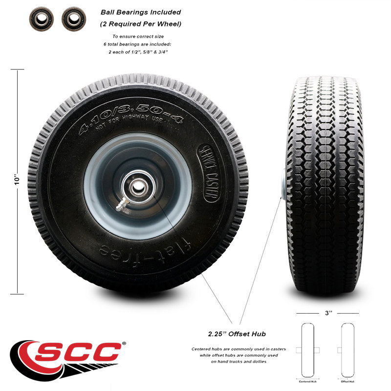 Flat Free Hand Truck Dolly Wheel