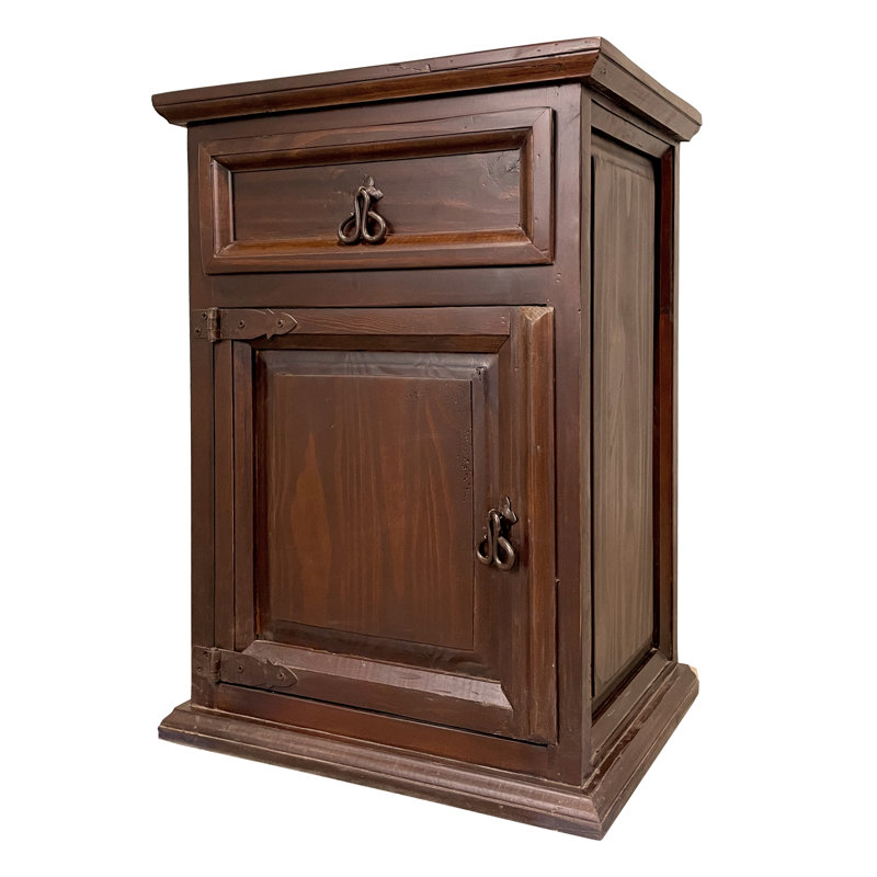 Table de chevet en bois massif Syn, Bourgogne