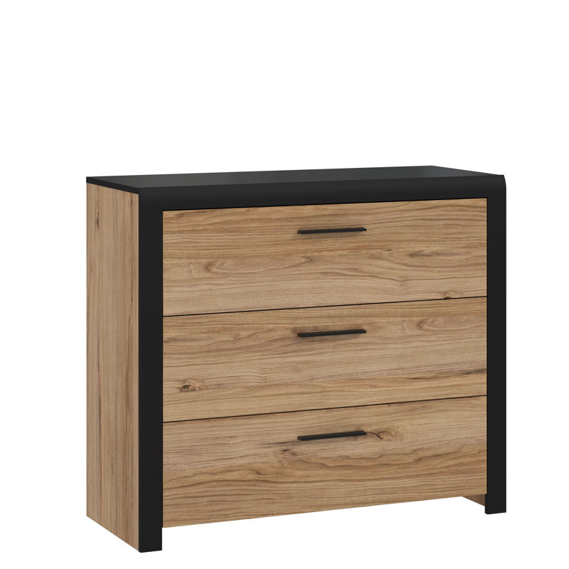 Celes 101cm W 3 - Drawer Chest of Drawers