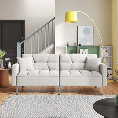 Canapé-lit futon convertible pliable rembourré pour espace de vie compact, appartement, dortoir, canapés, canapés