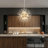 9-Lights Modern Chandelier Crystal, Gold Crystal Light Fixtures Ceiling Dandelion Firework Chandeliers