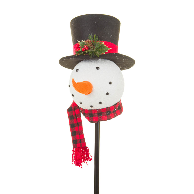 13.5'' Handmade Styrofoam Snowmen Tree Topper