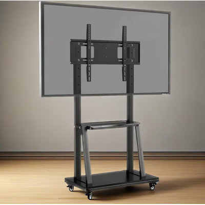 JYXCN Smart Board Floor Mount for Home Office | 40-86 Inch, Swivel Wheels, Space-Saving Profile