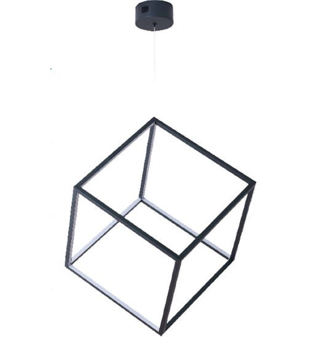 1 - Light Black LED Square/Rectangle Pendant