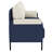 53.25" W Modern Fabric Upholstered Loveseat With Black Metal Legs-319679069