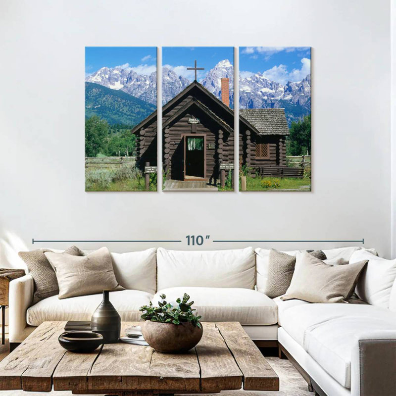 Adella Log Cabin Style Chapel, 48" H x 74" W