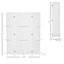 Paravent 4 panneaux en bois HOMcom