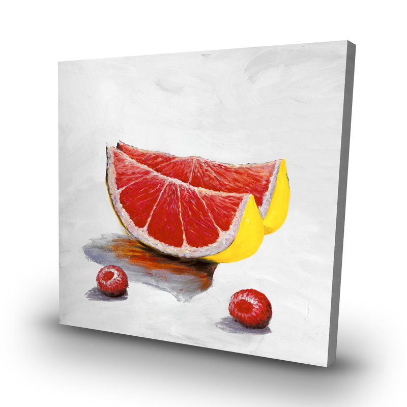 Grapefruit slices - 32"x32" art on canvas