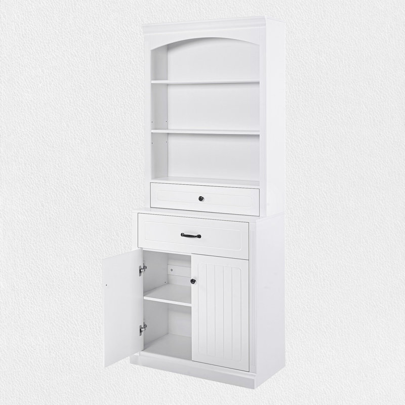 Armoire de rangement à 2 tiroirs avec tablettes réglables Lancaster