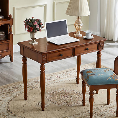 Bureau d'écriture avec tiroirs Brownness