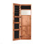 Armoire pour armoire à bijoux en bois massif avec miroir pleine grandeur, verrouillable au mur 47,5 x 14,3 po avec lumière DEL-91780255