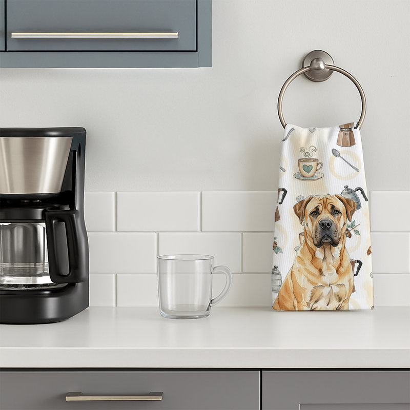 Serviette de cuisine Coffee Bar, Boerboel fauve