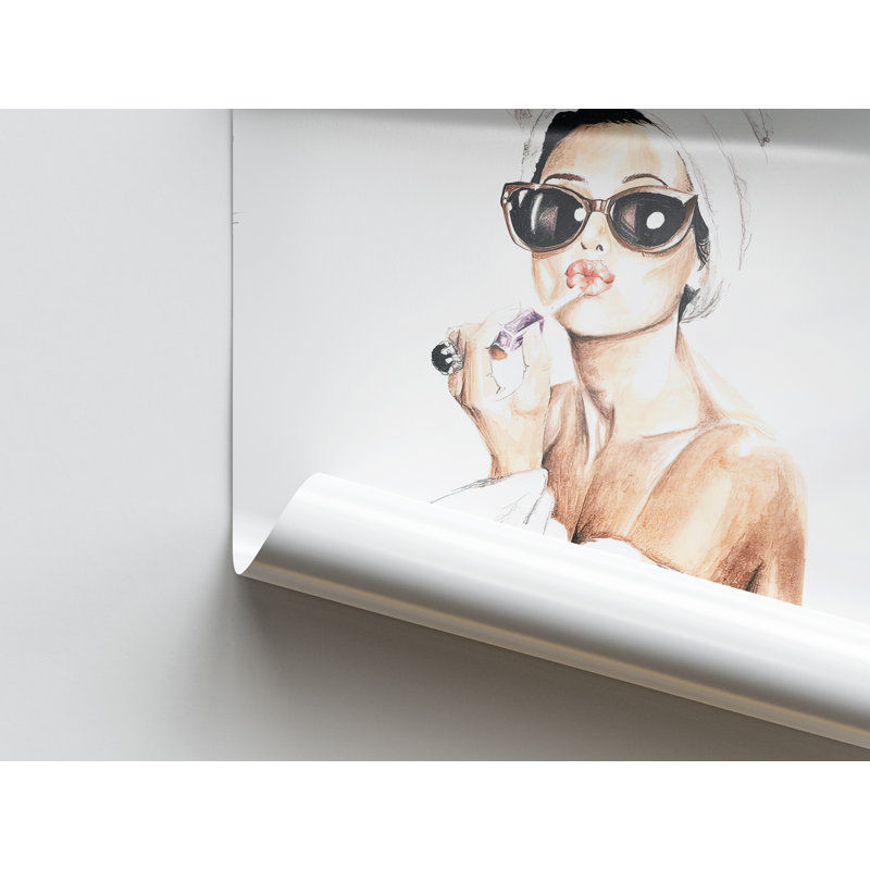 Print on Canvas, 80 cm H x 110 cm W, Black Floater Framed