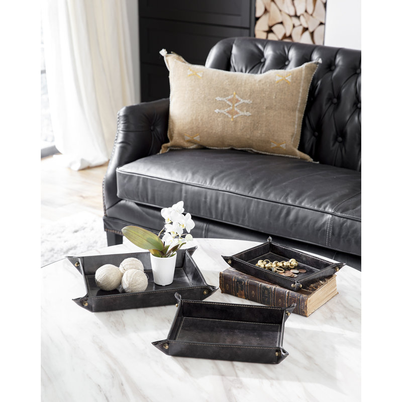 Derby Decorative Tray, Black