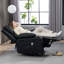 Faux Leather Heated Massage Chair-1424518973