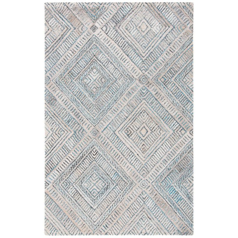 Marquee Hand Tufted Performance Geometric Rug, Rectangle 5' x 8'