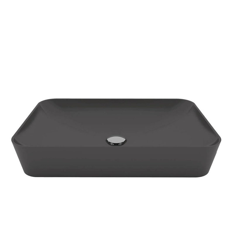 Ultra 23.6'' L Bathroom Sink, Matte Anthracite