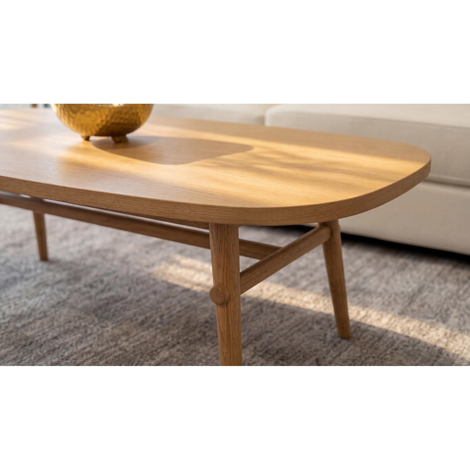Single Coffee Table, Natural
