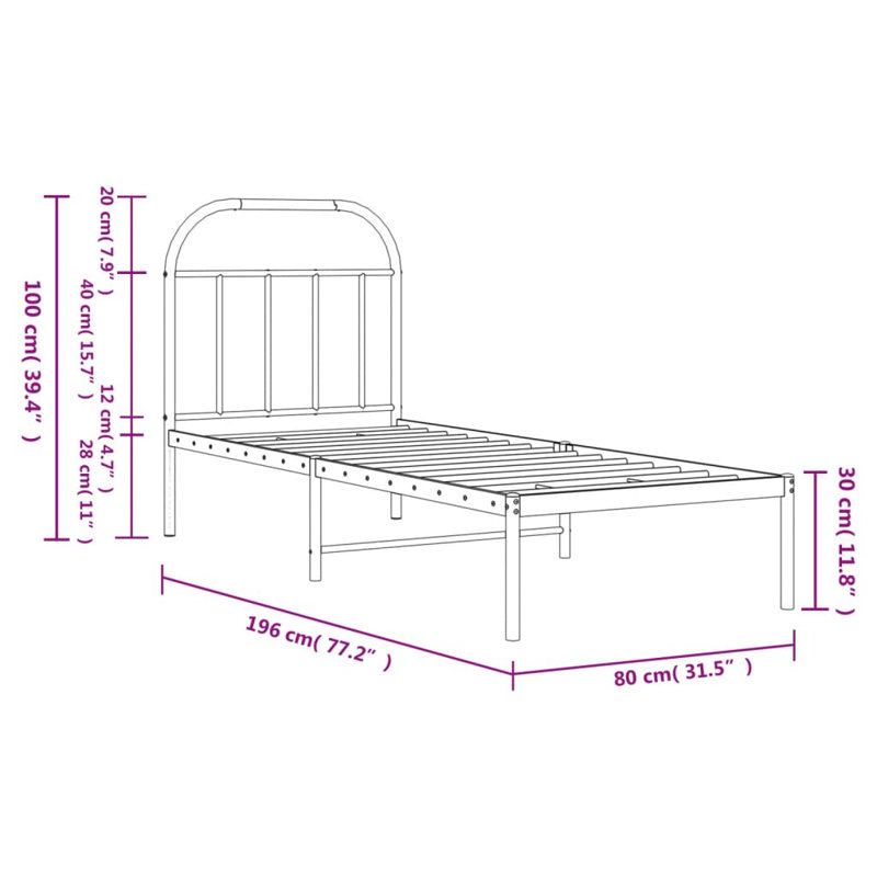 Wiechmann Bed, 75 x 190 cm