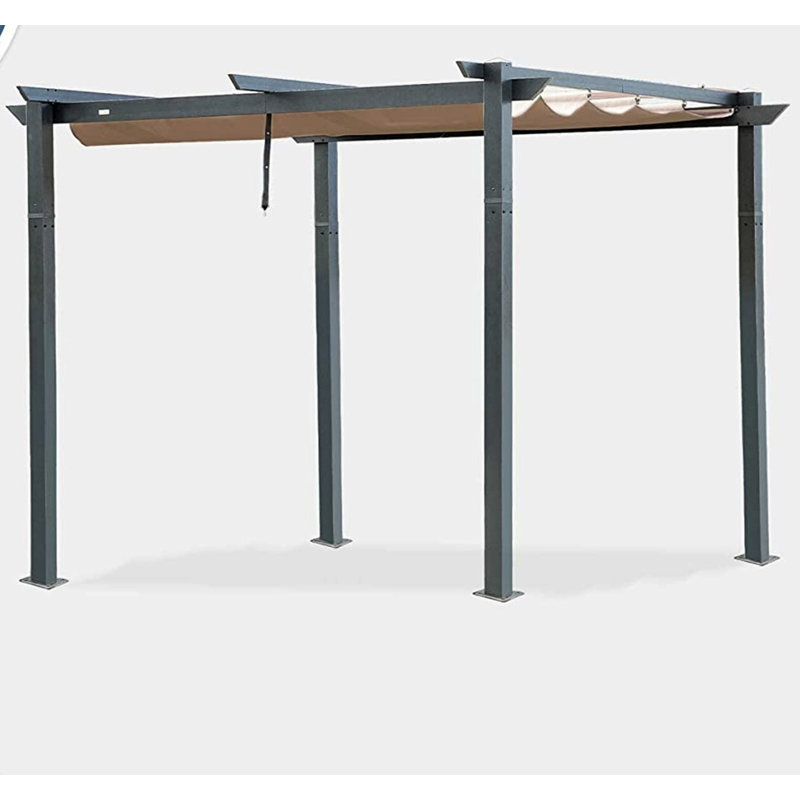 Pergola de jardin d'extérieur rétractable