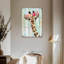 Girafe, couronne florale sur toile 3 pièces par Daisy A-93026182