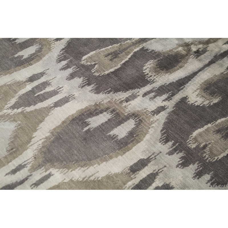 Hand Knotted Geometric Area Rug