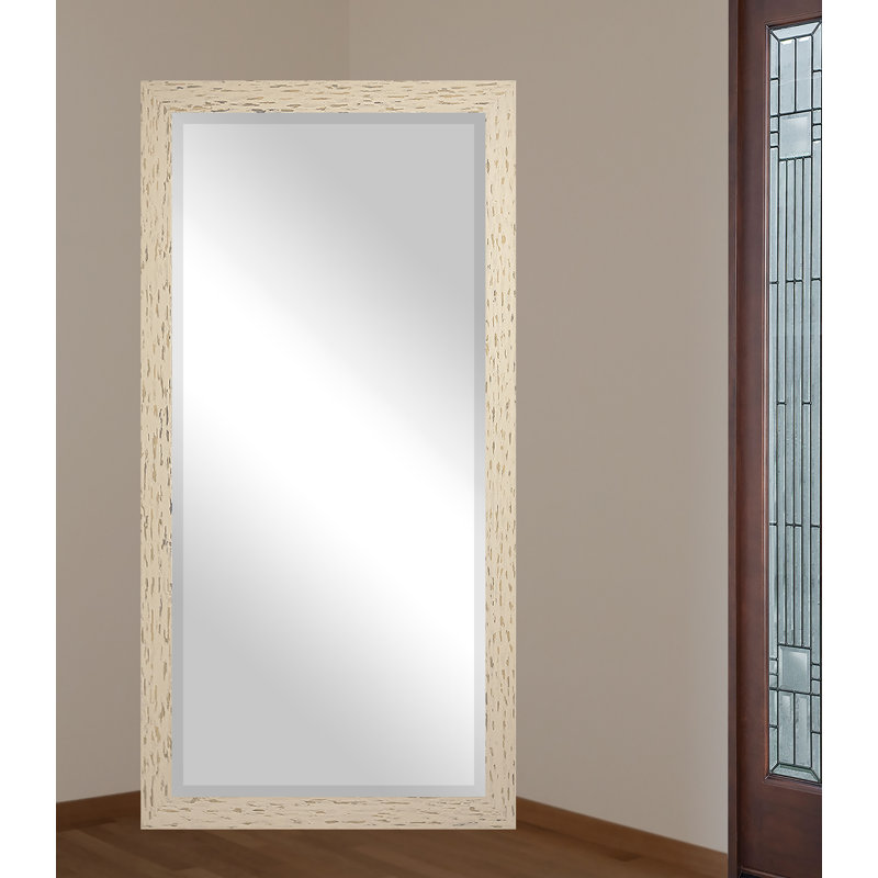 Miroir pleine grandeur Cabrera, H 65 po x l 31,5 po, Crème