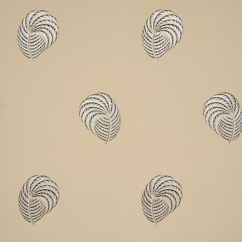 Royal Plume Wallpaper Roll, Tan