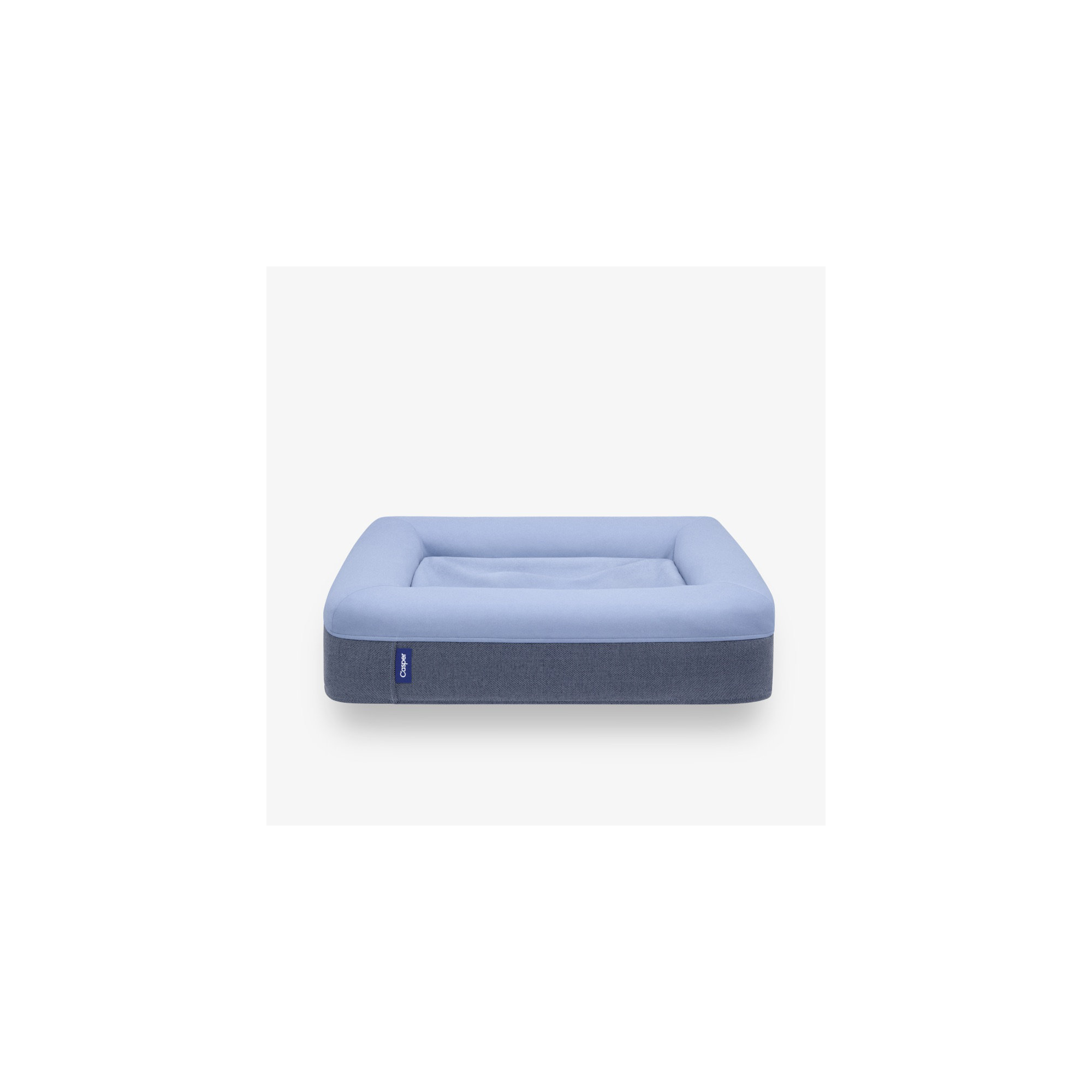 The Casper Dog Bed, Medium (33" W x 25" D x 6" H), Blue